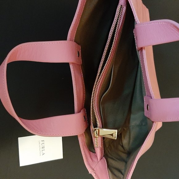 Pink Furla Leather Handbag - Picture 3 of 3